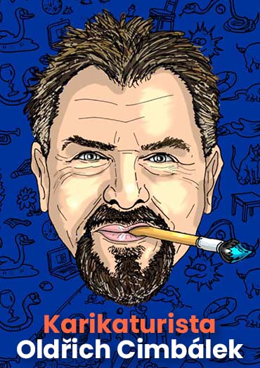 Karikaturista Oldřich Cimbálek